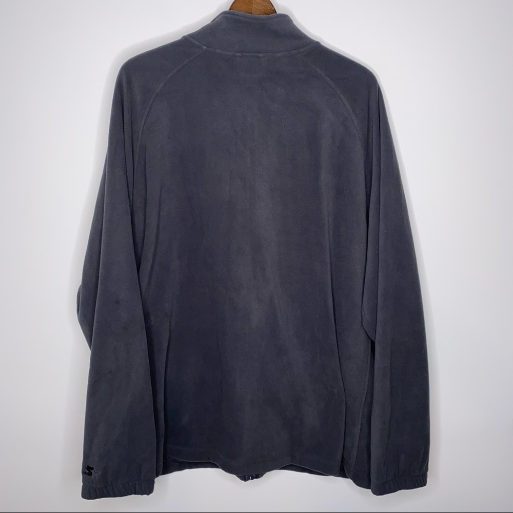 NWT STARTER 3XL GRAY FLEECE FULL ZIP JACKET - Picture 7 of 14